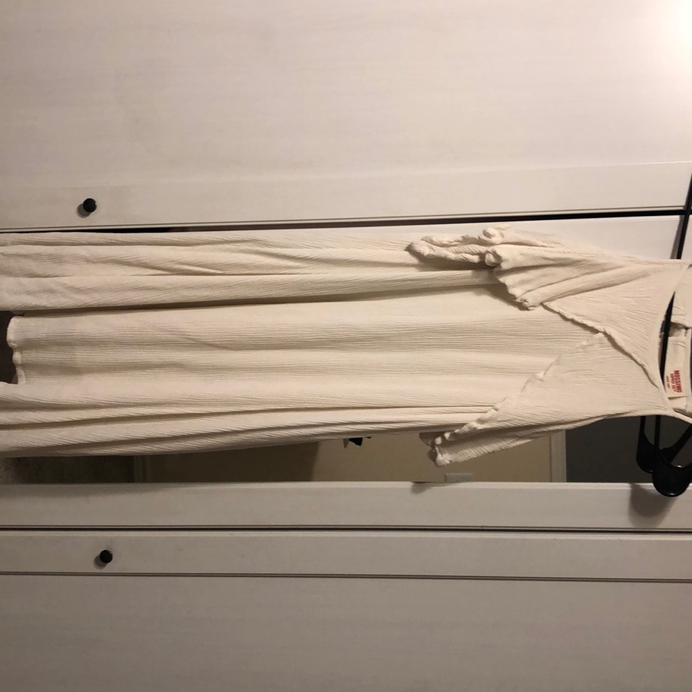 Cream Colored Cold Shoulder Dress